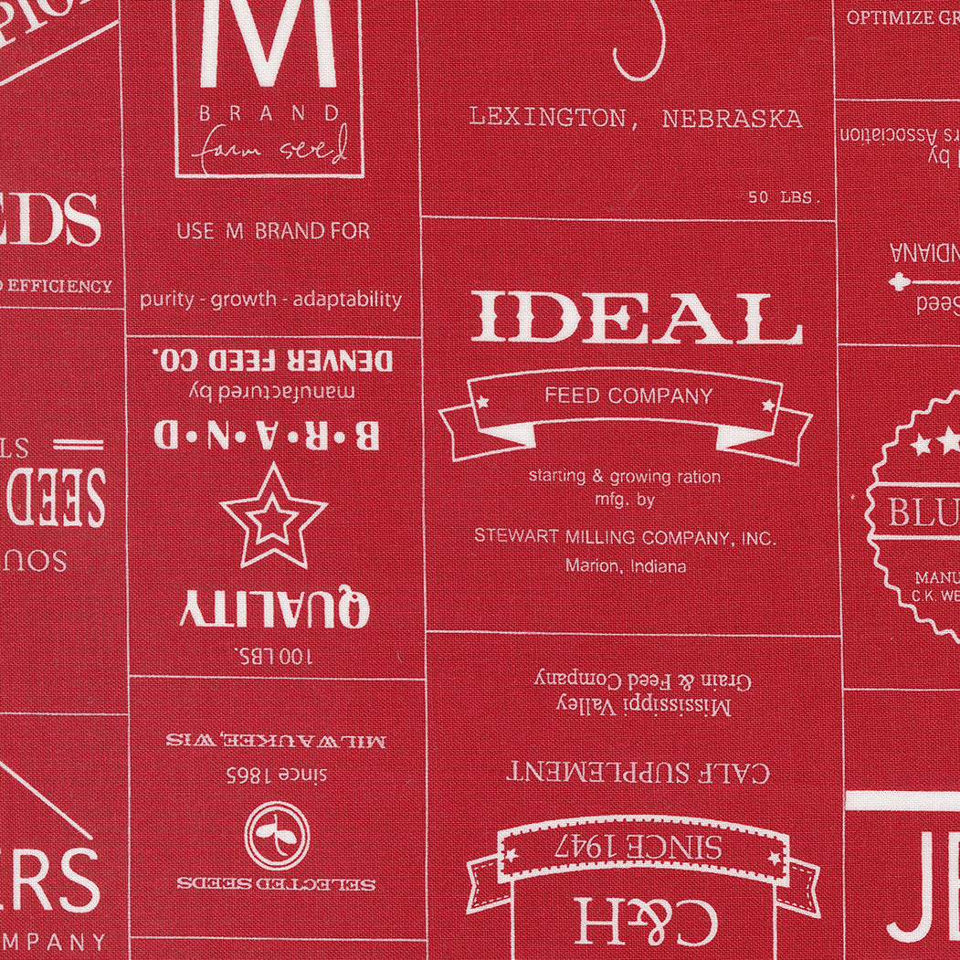 Vintage Brands - Red - Yardage