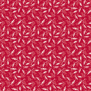 Merry Little Christmas - Holly Red - Yardage