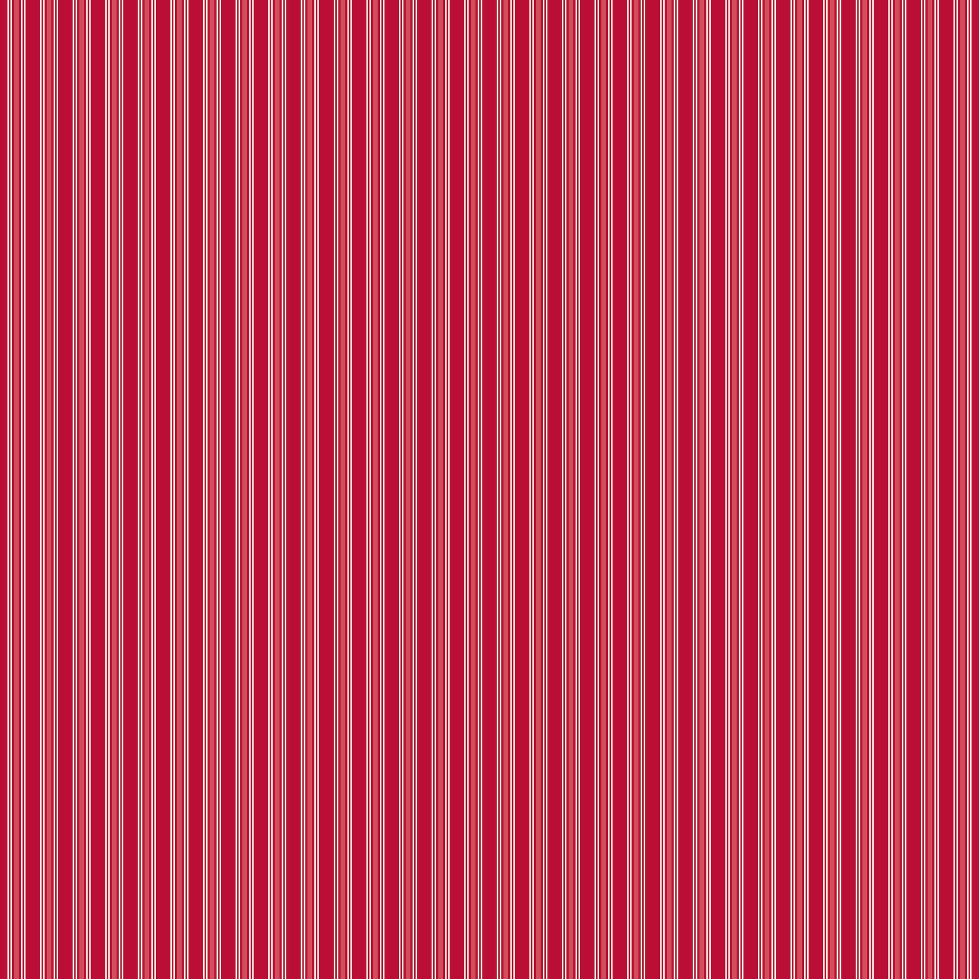 Merry Little Christmas - Stripes Red - Yardage