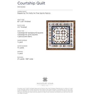 Courthsip Quilt Pattern by MSQC