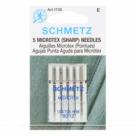 Schmetz Sharp/Microtex Machine Needle Size 80/12