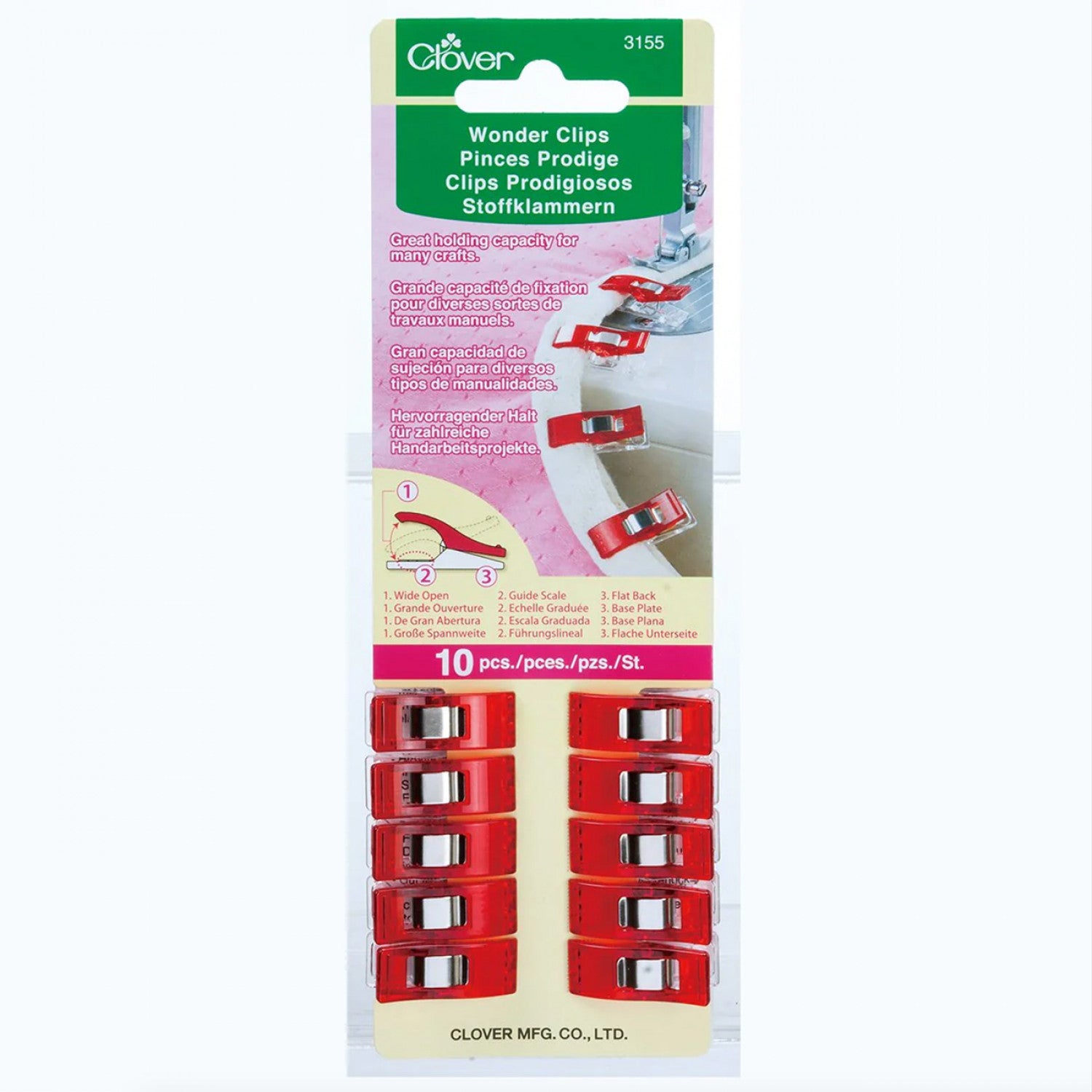 Wonder Clips - Red - 10 Pieces