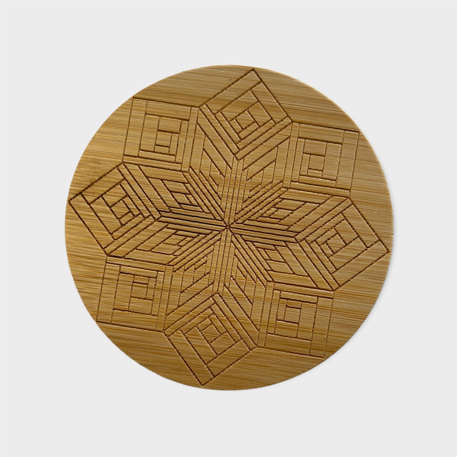 Broken Star Log Cabin Coaster Set