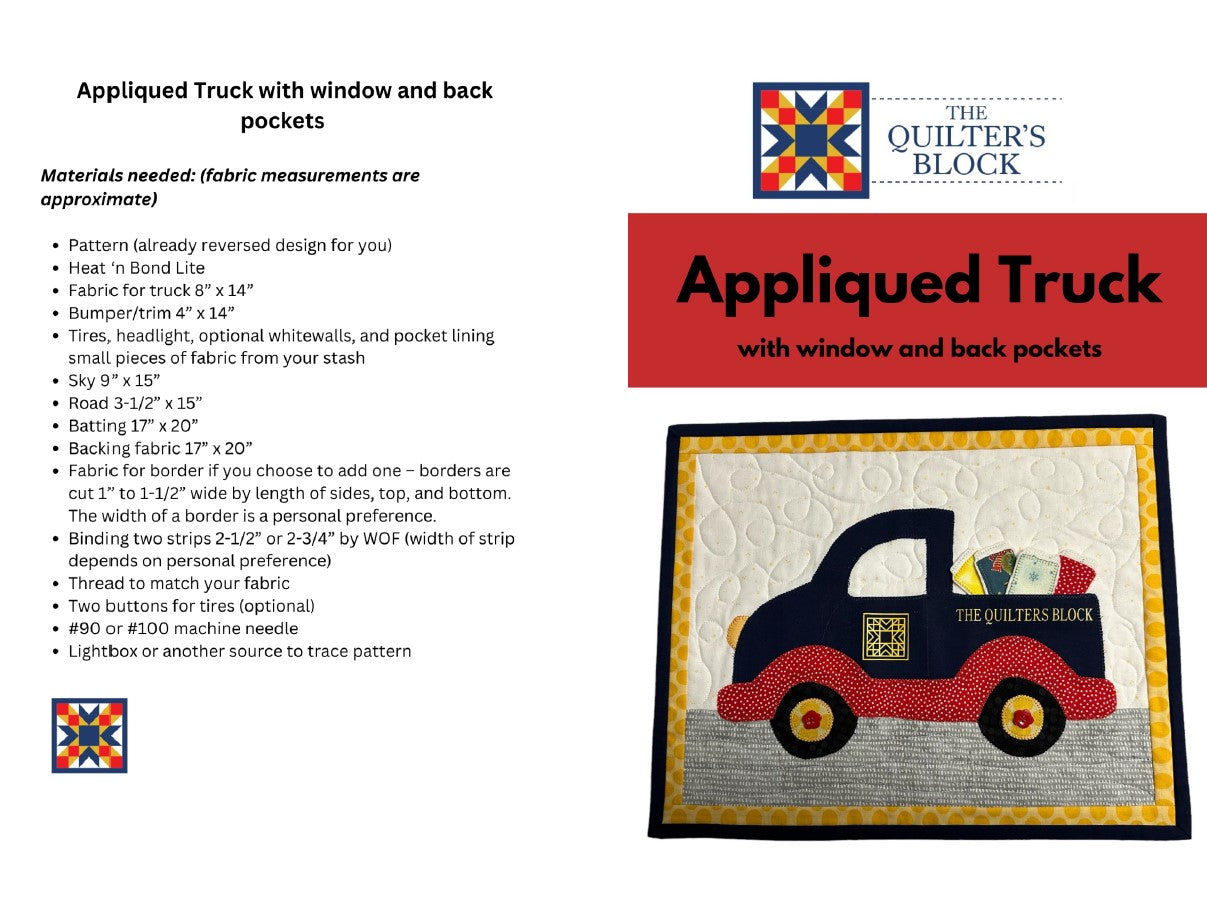 Appliqued Truck Pattern