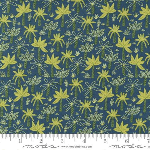 Stomp Stomp Roar - Tropical Forest Teal - Yardage