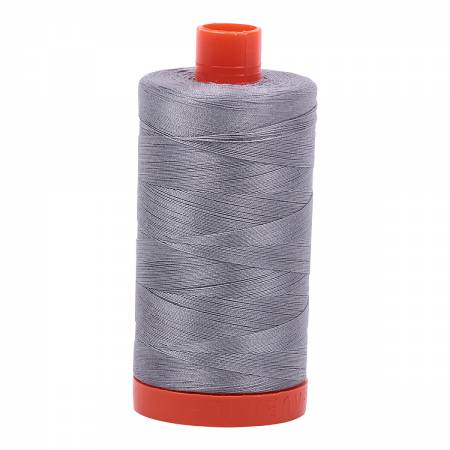 Aurifil Mako Cotton Thread Solid 50wt 1422yds Grey
