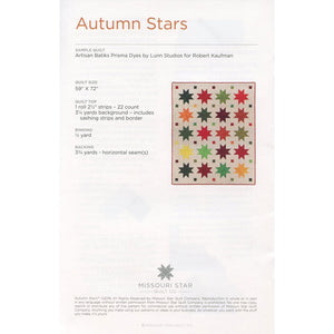 Autumn Stars Quilt Pattern by MSQC