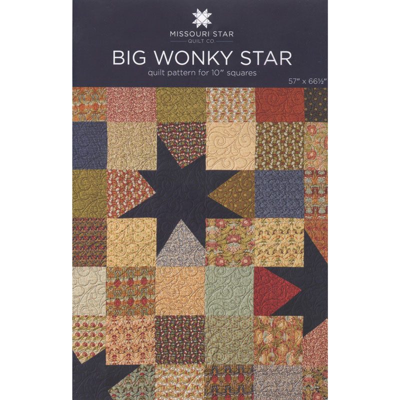 Big Wonky Star Quilt Pattern by MSQC