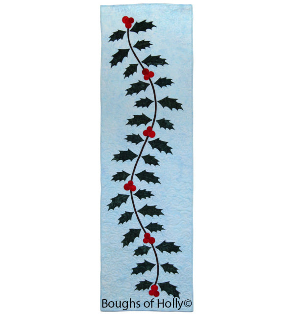 Boughs of Holly Table Runner Pattern