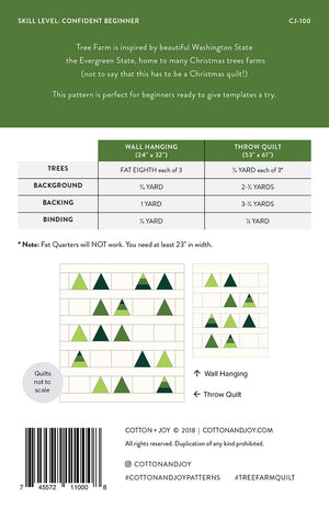 Tree Farm Quilt Pattern