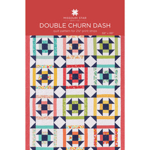 Double Churn Dash Quilt Pattern by MSQC