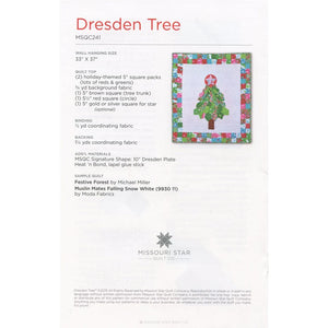 Dresden Tree Wall Hanging Pattern by MSQC