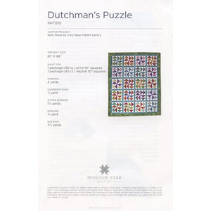Dutchman's Puzzle Quilt Pattern by MSQC