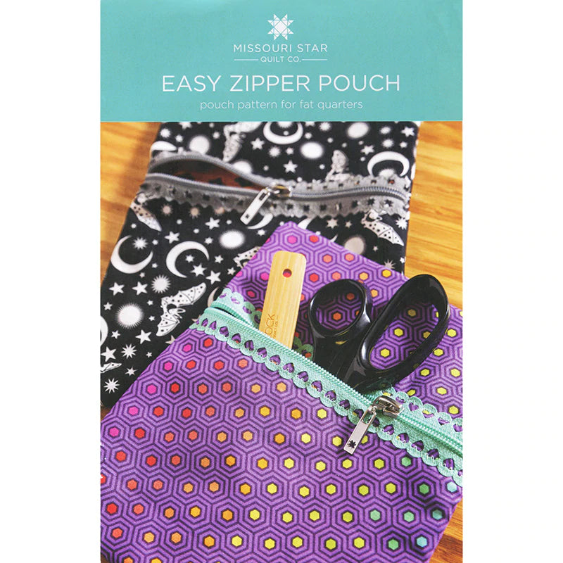 Easy Zipper Pouch Pattern by MSQC