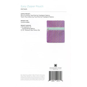 Easy Zipper Pouch Pattern by MSQC
