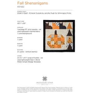 Fall Shenanigans Quilt Pattern by MSQC