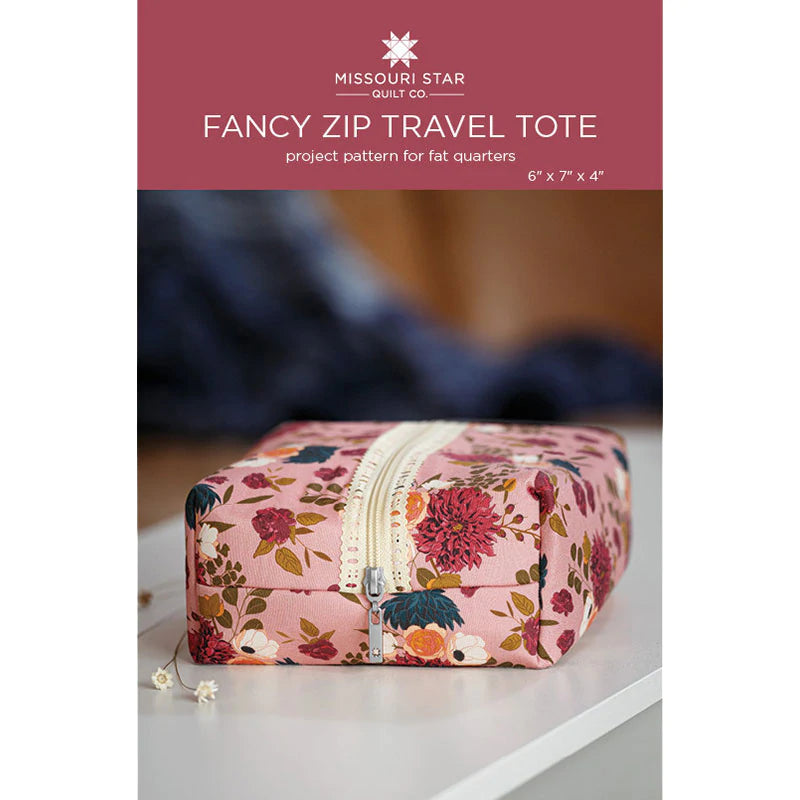 Fancy Zip Travel Tote Pattern by MSQC