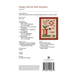 Happy Spring Wall Hanging Pattern by MSQC