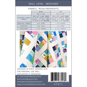 Modern Postage Stamp Quilt Pattern