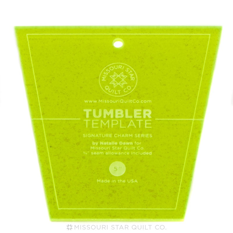 MSQC Small Tumbler Template for 5" Charm Packs