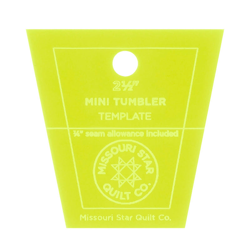 MSQC Mini Tumbler Template for 2.5" Mini Charm Pack