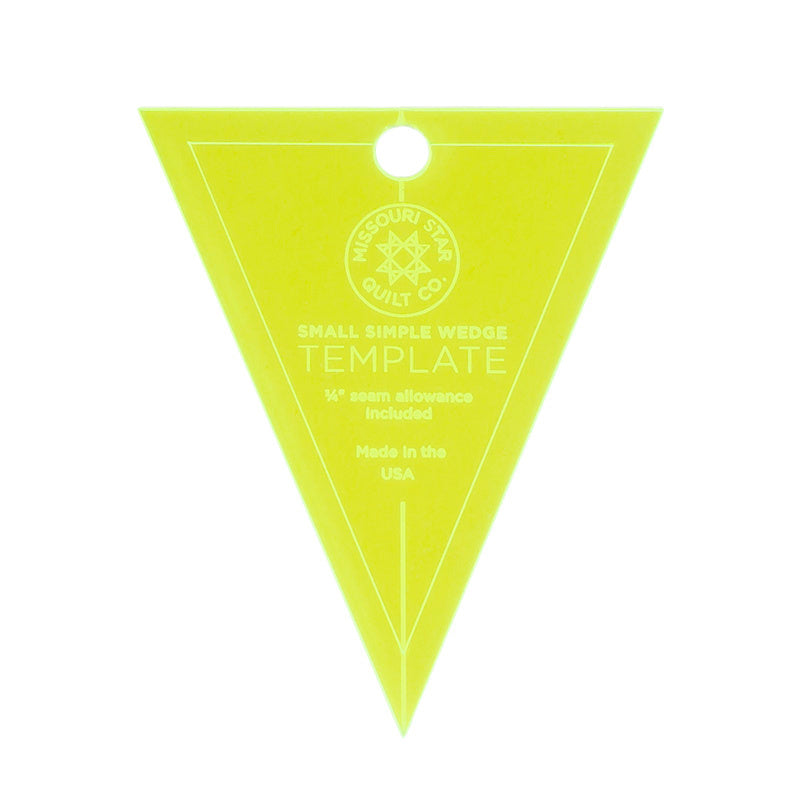 MSQC Small Simple Wedge Template for 5" Charm Packs