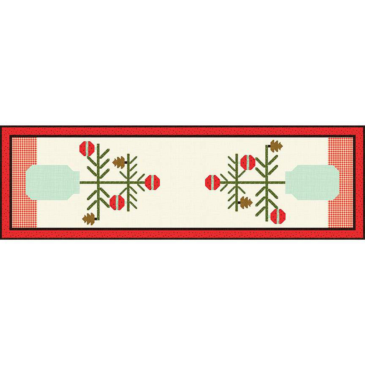 In a Fruit Jar - Winter Table Runner Pattern