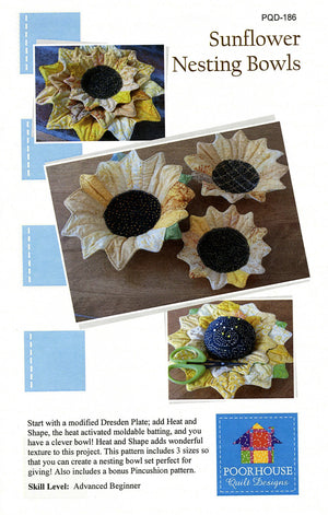 Sunflower Nesting Bowls Pattern