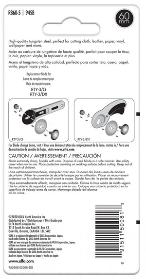 OLFA Rotary Blade - 60mm - 5 Pack