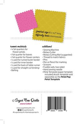 Petal Pop Flower Runner Pattern