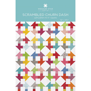 Scrambled Churn Dash Quilt Pattern by MSQC