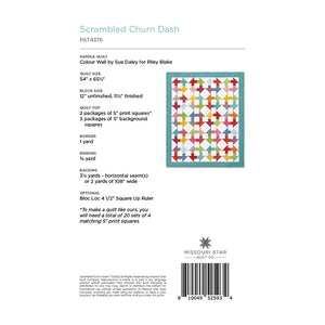 Scrambled Churn Dash Quilt Pattern by MSQC
