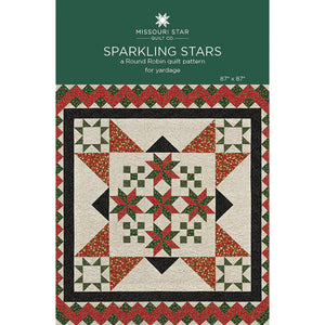 Sparkling Stars Quilt Pattern by MSQC