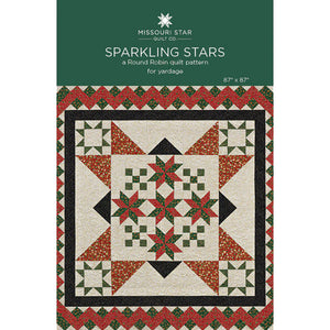 Sparkling Stars Quilt Pattern by MSQC