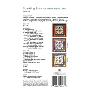Sparkling Stars Quilt Pattern by MSQC
