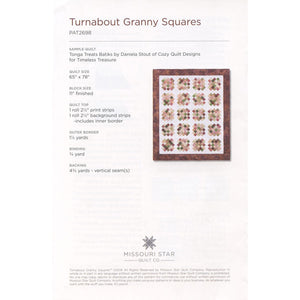 Turnabout Granny Squares Quilt Pattern by MSQC