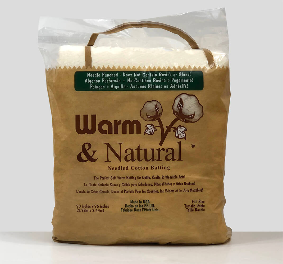 Warm & Natural Needled Cotton Batting - Full 90in x 96in