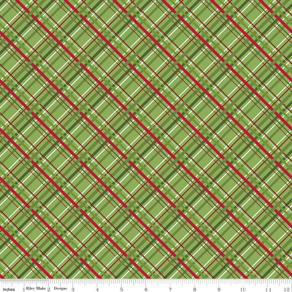 Snowed In - Plaid Treetop - Yardage